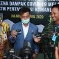 Menteri Pertanian, Syahrul Yasin Limpo dan KSAD TNI, Andika Perkasa dalam Peluncuran Program Bantuan ATM Beras