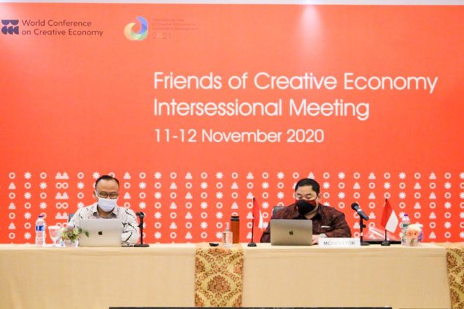 
 Kemenparekraf Gelar “The Friends of Creative Economy 2020” Jelang Tahun Internasional Ekonomi Kreatif Dunia 2021